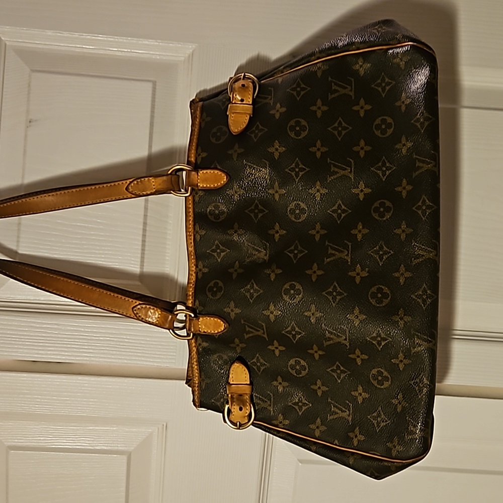 Louis Vuitton Monogram Canvas Shoulder Bag with Vachetta Trim